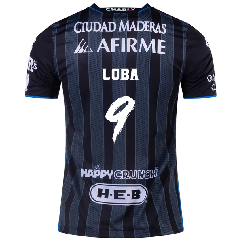 Danxen Kvinnor Aké Loba #9 Vit Svart Bortatröja Matchtröjor 2024/25 Tröjor T-Tröja