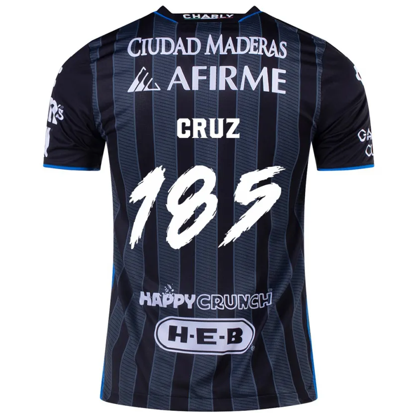 Danxen Kvinnor Axel Cruz #185 Vit Svart Bortatröja Matchtröjor 2024/25 Tröjor T-Tröja