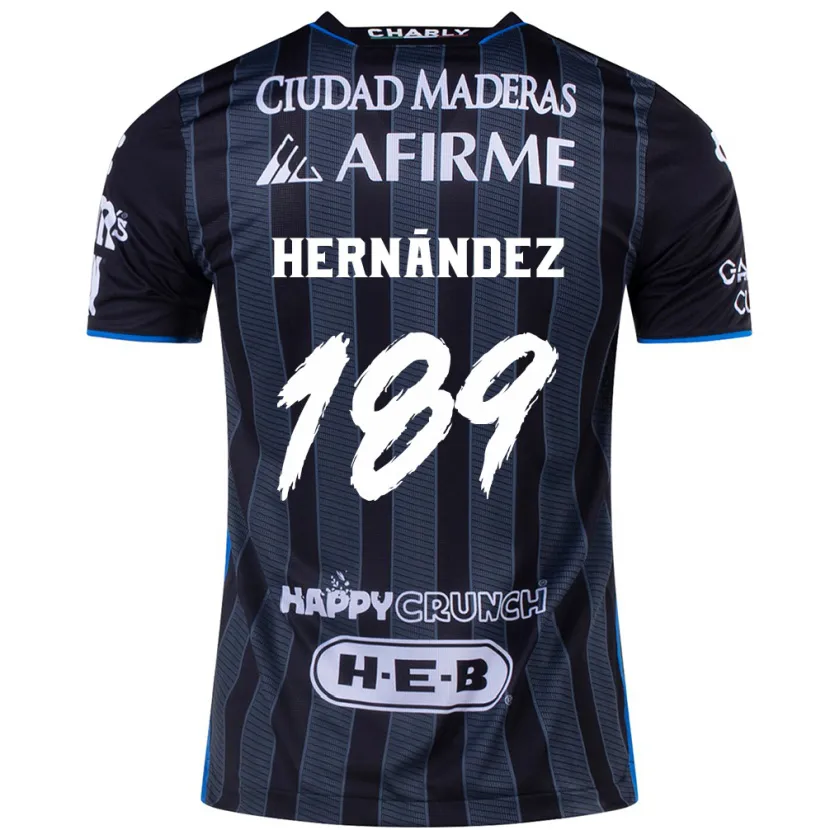 Danxen Kvinnor Sebastián Hernández #189 Vit Svart Bortatröja Matchtröjor 2024/25 Tröjor T-Tröja
