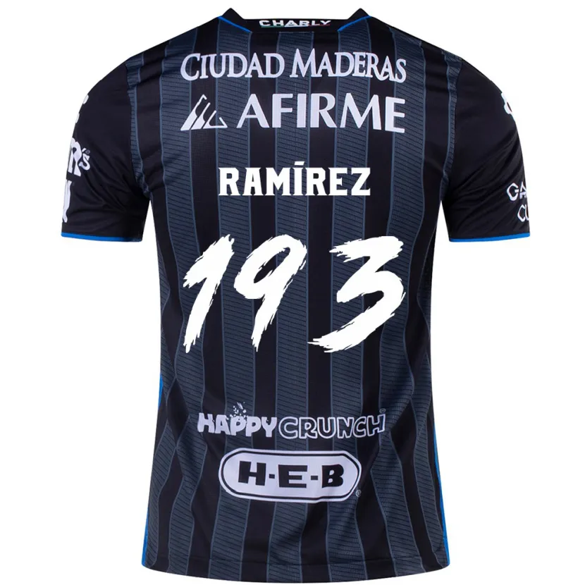 Danxen Kvinnor Ángel Ramírez #193 Vit Svart Bortatröja Matchtröjor 2024/25 Tröjor T-Tröja