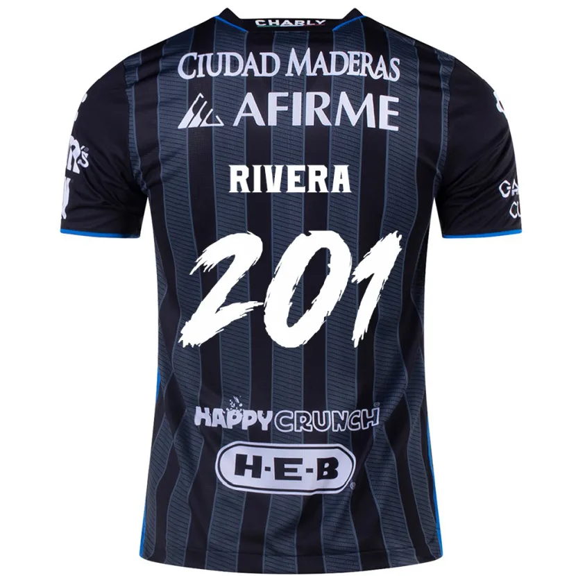 Danxen Kvinnor Christian Rivera #201 Vit Svart Bortatröja Matchtröjor 2024/25 Tröjor T-Tröja