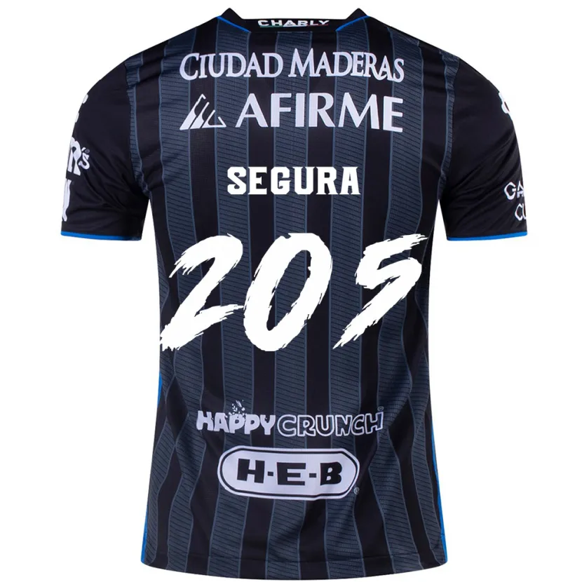 Danxen Kvinnor Mathías Segura #205 Vit Svart Bortatröja Matchtröjor 2024/25 Tröjor T-Tröja