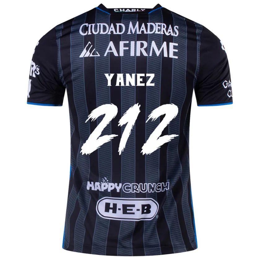 Danxen Kvinnor Sebastián Yánez #212 Vit Svart Bortatröja Matchtröjor 2024/25 Tröjor T-Tröja