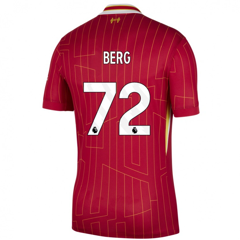 Danxen Barn Sepp Van Den Berg #72 Röd Gul Vit Hemmatröja Matchtröjor 2024/25 Tröjor T-Tröja