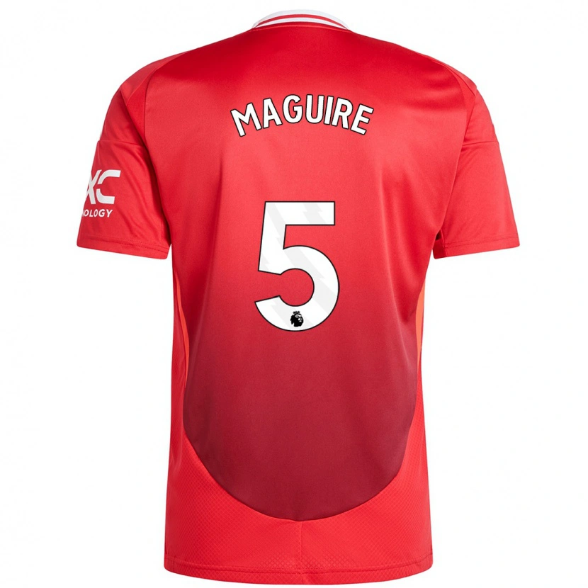 Danxen Barn Harry Maguire #5 Klarröd Hemmatröja Matchtröjor 2024/25 Tröjor T-Tröja