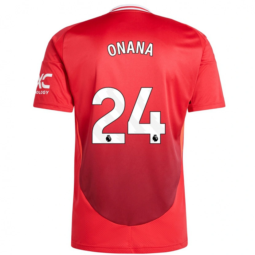 Danxen Barn André Onana #24 Klarröd Hemmatröja Matchtröjor 2024/25 Tröjor T-Tröja