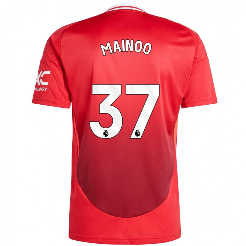 Danxen Barn Kobbie Mainoo #37 Klarröd Hemmatröja Matchtröjor 2024/25 Tröjor T-Tröja