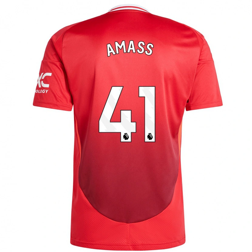 Danxen Barn Harry Amass #41 Klarröd Hemmatröja Matchtröjor 2024/25 Tröjor T-Tröja