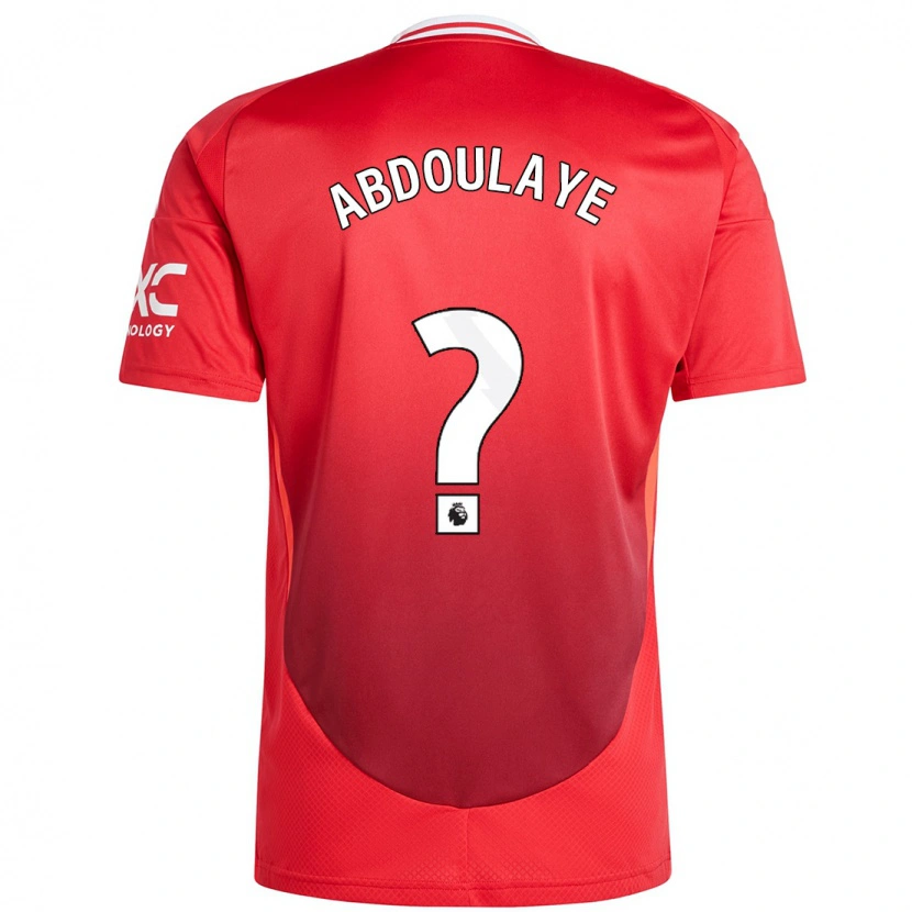 Danxen Barn Douka Abdoulaye #0 Klarröd Hemmatröja Matchtröjor 2024/25 Tröjor T-Tröja
