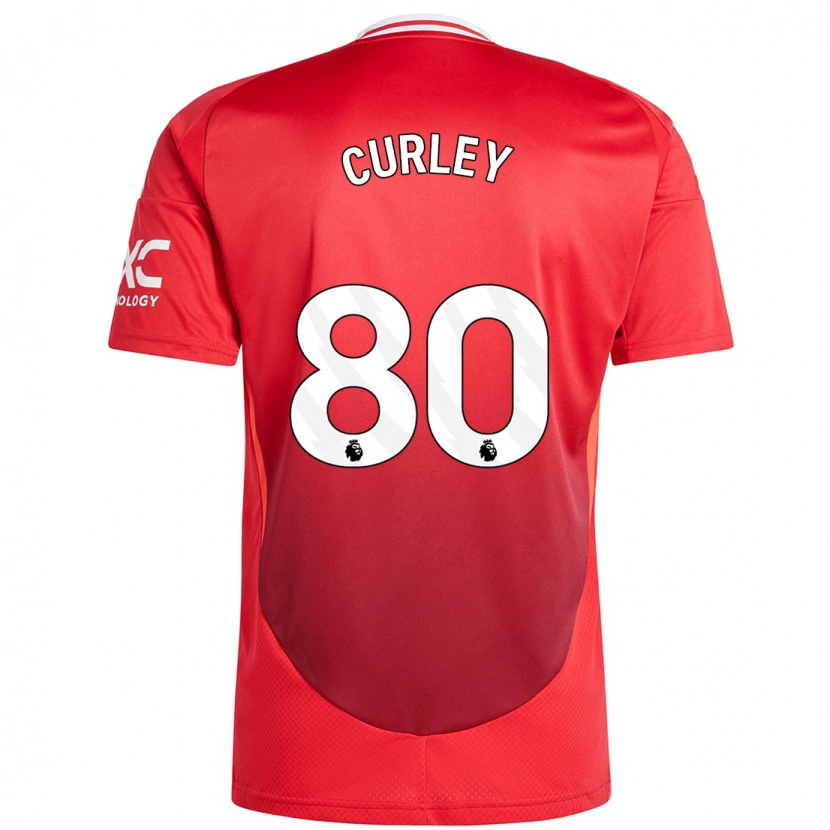 Danxen Barn Ruben Curley #80 Klarröd Hemmatröja Matchtröjor 2024/25 Tröjor T-Tröja