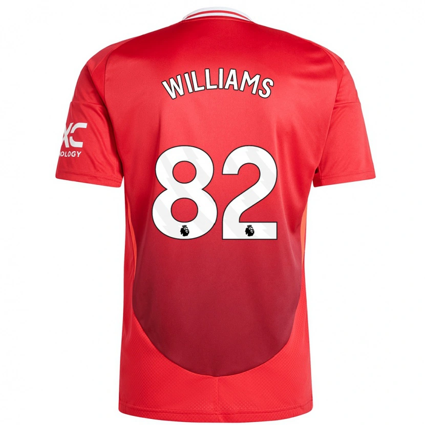 Danxen Barn Ethan Williams #82 Klarröd Hemmatröja Matchtröjor 2024/25 Tröjor T-Tröja