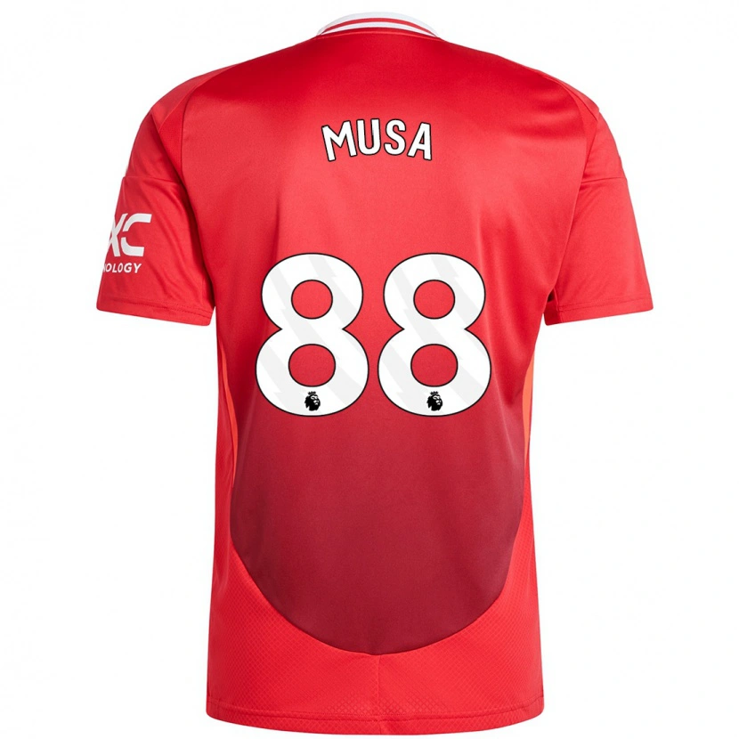 Danxen Barn Victor Musa #88 Klarröd Hemmatröja Matchtröjor 2024/25 Tröjor T-Tröja