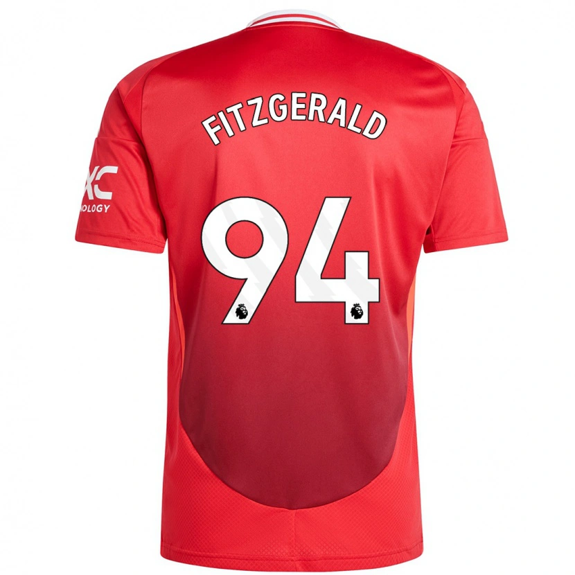 Danxen Barn Jayce Fitzgerald #94 Klarröd Hemmatröja Matchtröjor 2024/25 Tröjor T-Tröja