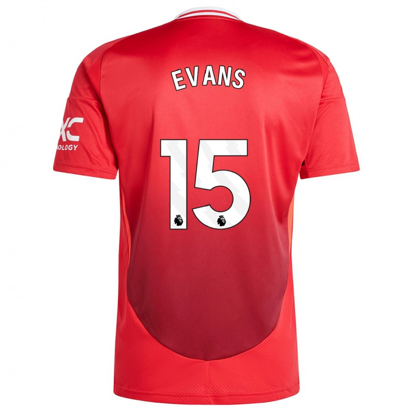 Danxen Barn Gemma Evans #15 Klarröd Hemmatröja Matchtröjor 2024/25 Tröjor T-Tröja