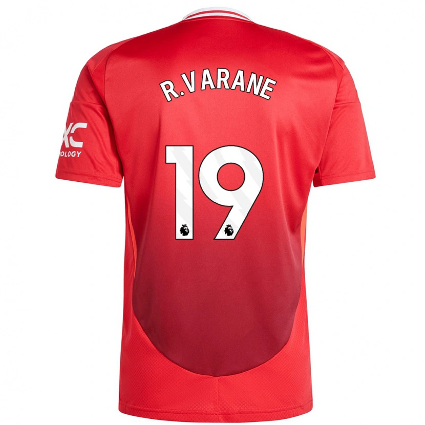 Danxen Barn Raphaël Varane #19 Klarröd Hemmatröja Matchtröjor 2024/25 Tröjor T-Tröja