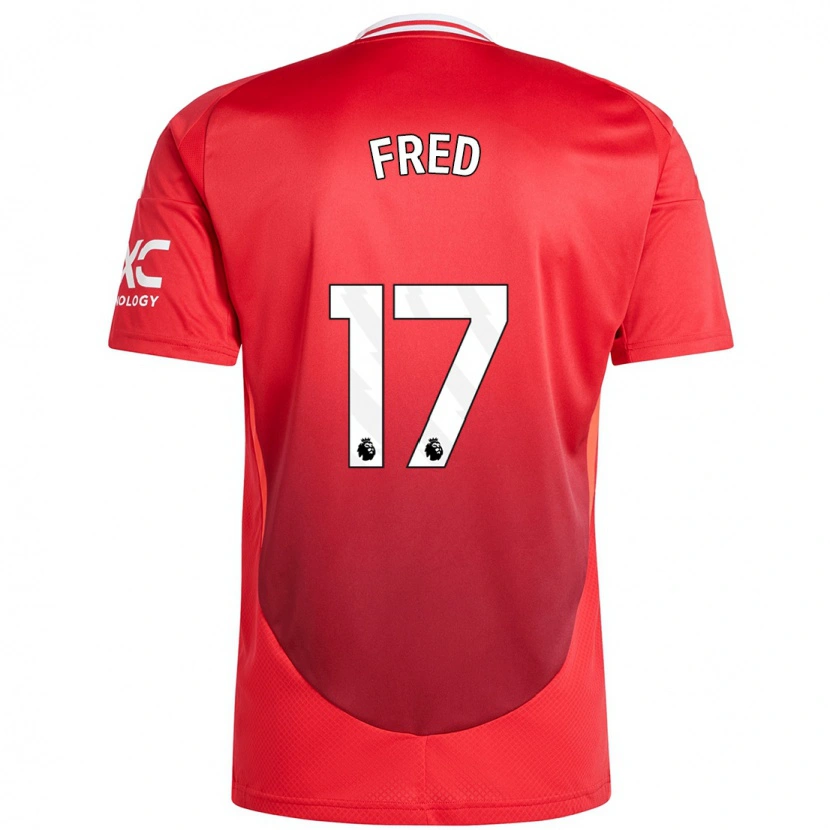Danxen Barn Fred #17 Klarröd Hemmatröja Matchtröjor 2024/25 Tröjor T-Tröja