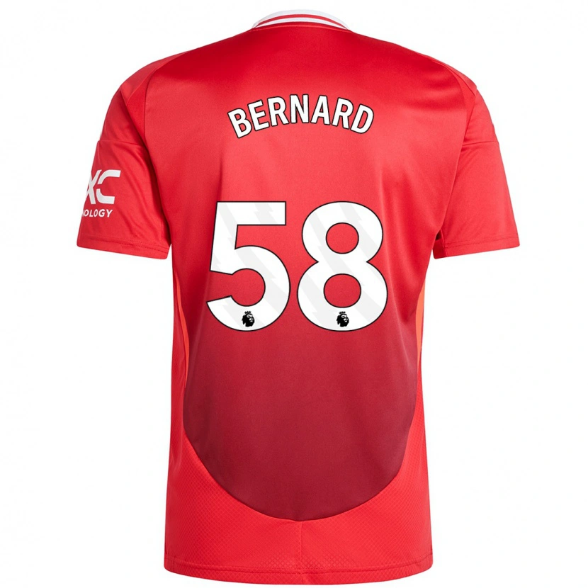 Danxen Barn Bernard #58 Klarröd Hemmatröja Matchtröjor 2024/25 Tröjor T-Tröja