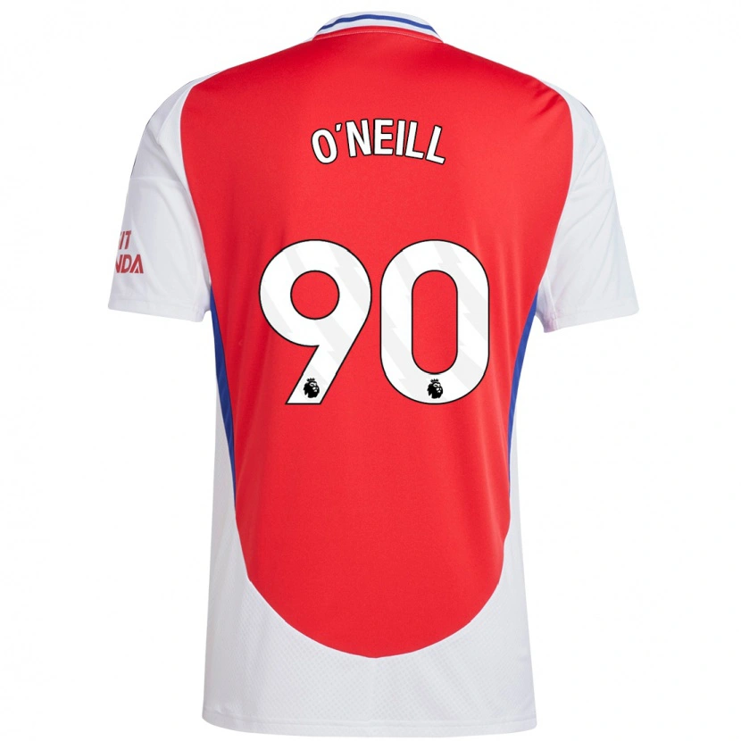 Danxen Barn Ceadach O'neill #90 Röd Vit Hemmatröja Matchtröjor 2024/25 Tröjor T-Tröja