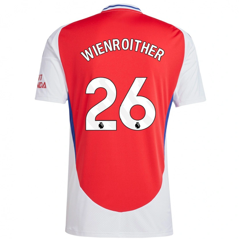 Danxen Barn Laura Wienroither #26 Röd Vit Hemmatröja Matchtröjor 2024/25 Tröjor T-Tröja