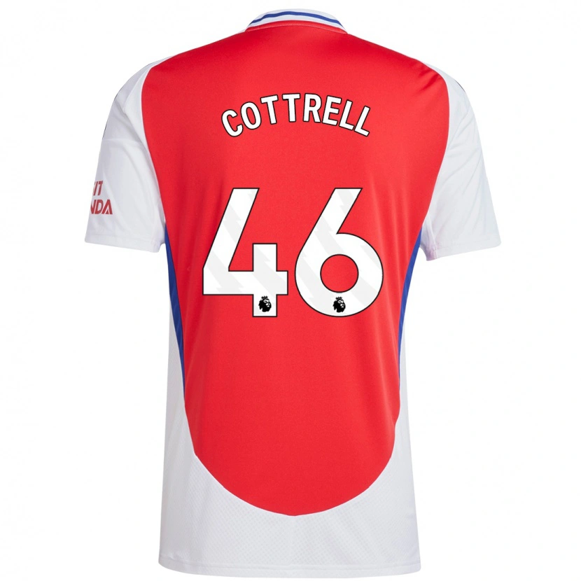 Danxen Barn Ben Cottrell #46 Röd Vit Hemmatröja Matchtröjor 2024/25 Tröjor T-Tröja