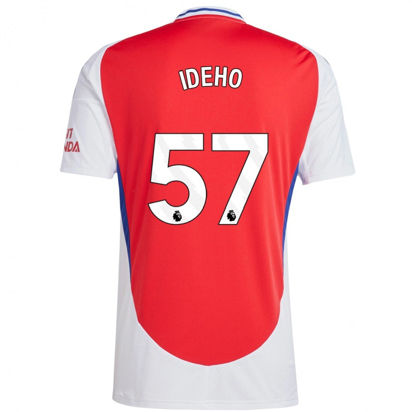 Danxen Barn Joel Ideho #57 Röd Vit Hemmatröja Matchtröjor 2024/25 Tröjor T-Tröja