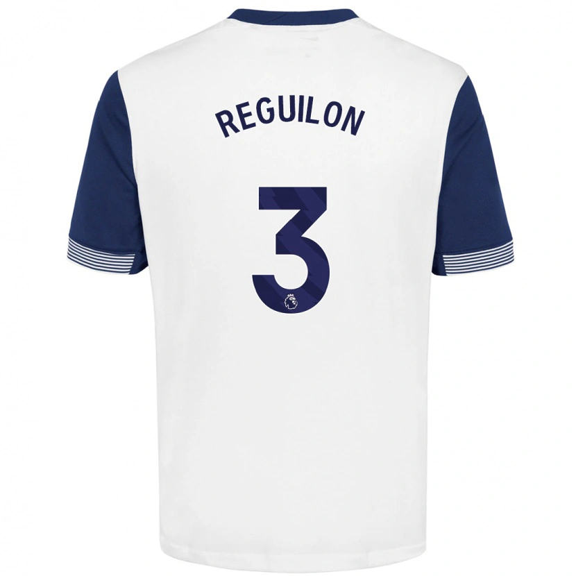 Danxen Barn Sergio Reguilón #3 Vit Blå Hemmatröja Matchtröjor 2024/25 Tröjor T-Tröja