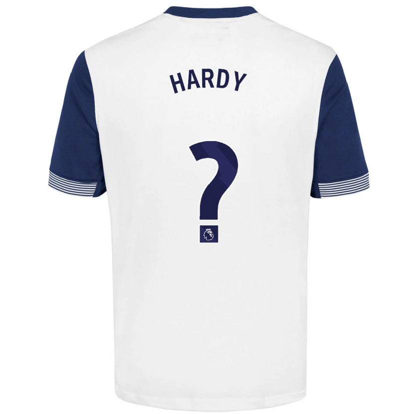 Danxen Barn Malachi Hardy #0 Vit Blå Hemmatröja Matchtröjor 2024/25 Tröjor T-Tröja