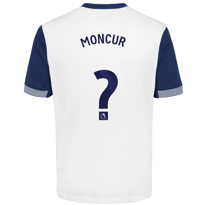 Danxen Barn Ronny Moncur #0 Vit Blå Hemmatröja Matchtröjor 2024/25 Tröjor T-Tröja