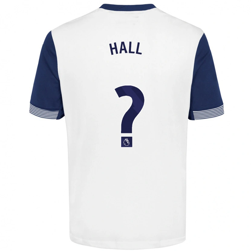 Danxen Barn Tye Hall #0 Vit Blå Hemmatröja Matchtröjor 2024/25 Tröjor T-Tröja