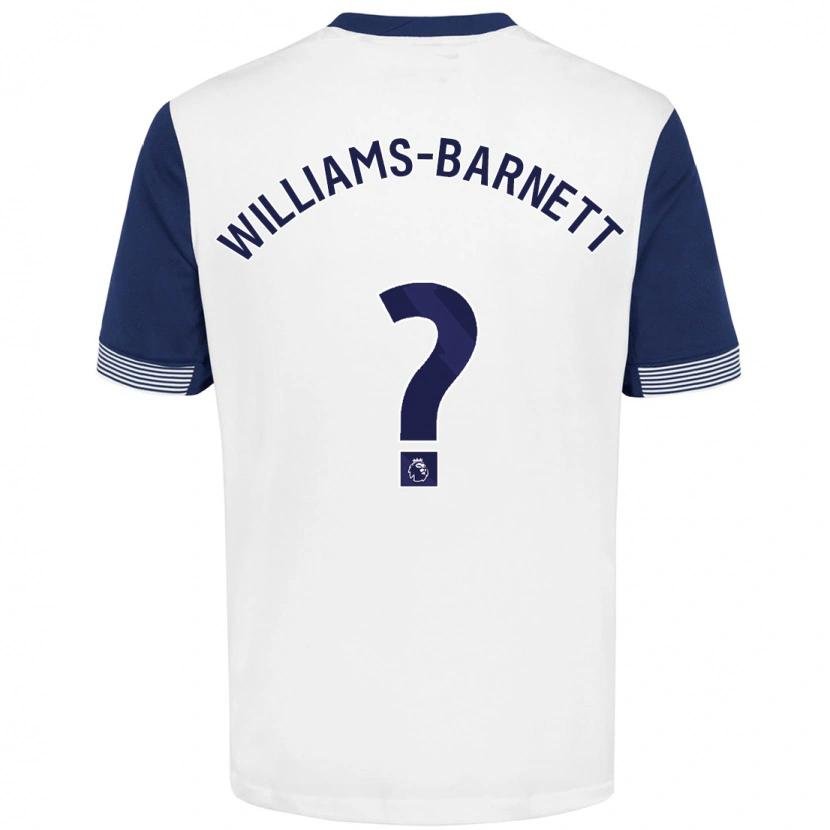 Danxen Barn Lucá Williams-Barnett #0 Vit Blå Hemmatröja Matchtröjor 2024/25 Tröjor T-Tröja