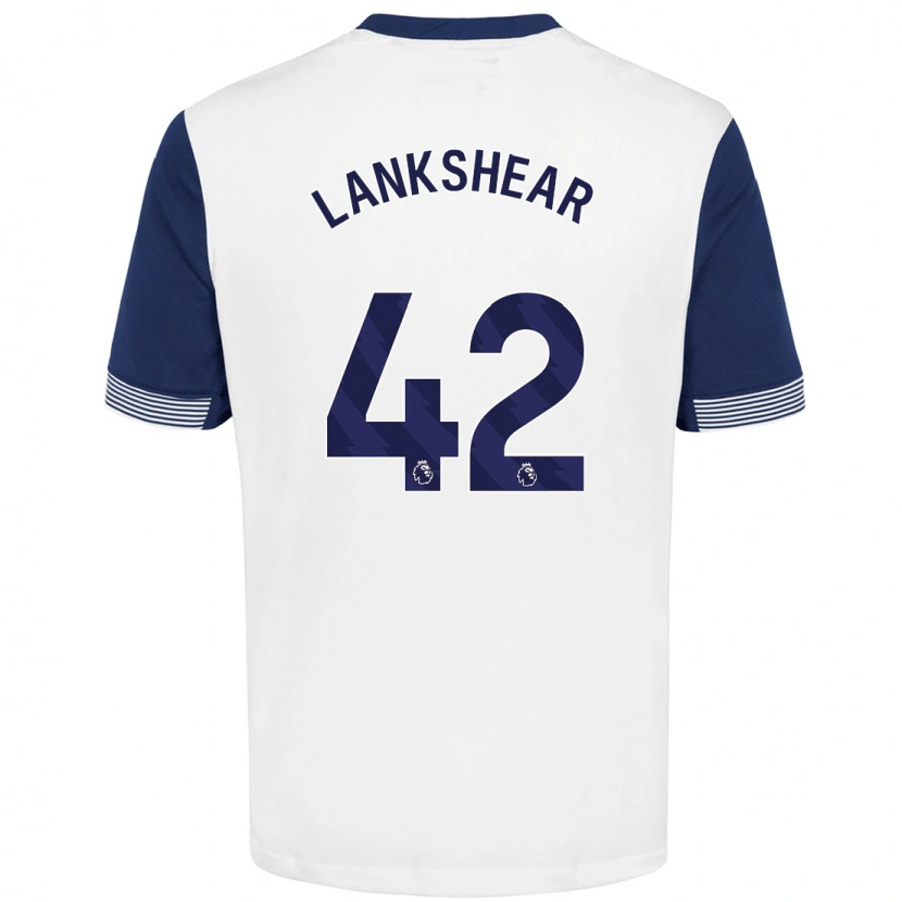 Danxen Barn Will Lankshear #42 Vit Blå Hemmatröja Matchtröjor 2024/25 Tröjor T-Tröja