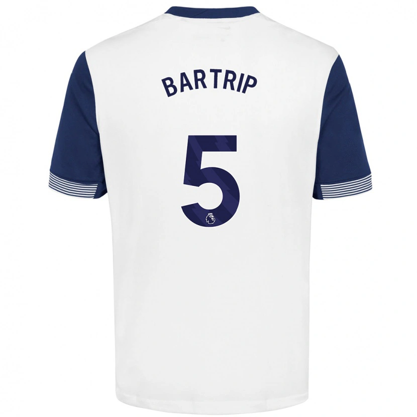 Danxen Barn Molly Bartrip #5 Vit Blå Hemmatröja Matchtröjor 2024/25 Tröjor T-Tröja
