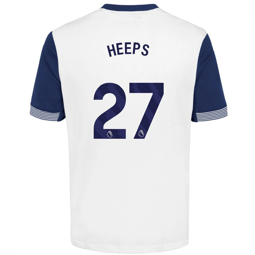Danxen Barn Eleanor Heeps #27 Vit Blå Hemmatröja Matchtröjor 2024/25 Tröjor T-Tröja