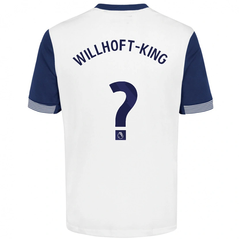 Danxen Barn Han Willhoft-King #0 Vit Blå Hemmatröja Matchtröjor 2024/25 Tröjor T-Tröja