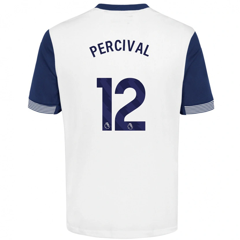 Danxen Barn Ria Percival #12 Vit Blå Hemmatröja Matchtröjor 2024/25 Tröjor T-Tröja
