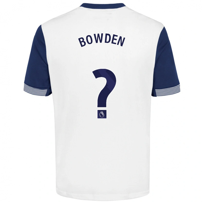 Danxen Barn Jamie Bowden #0 Vit Blå Hemmatröja Matchtröjor 2024/25 Tröjor T-Tröja