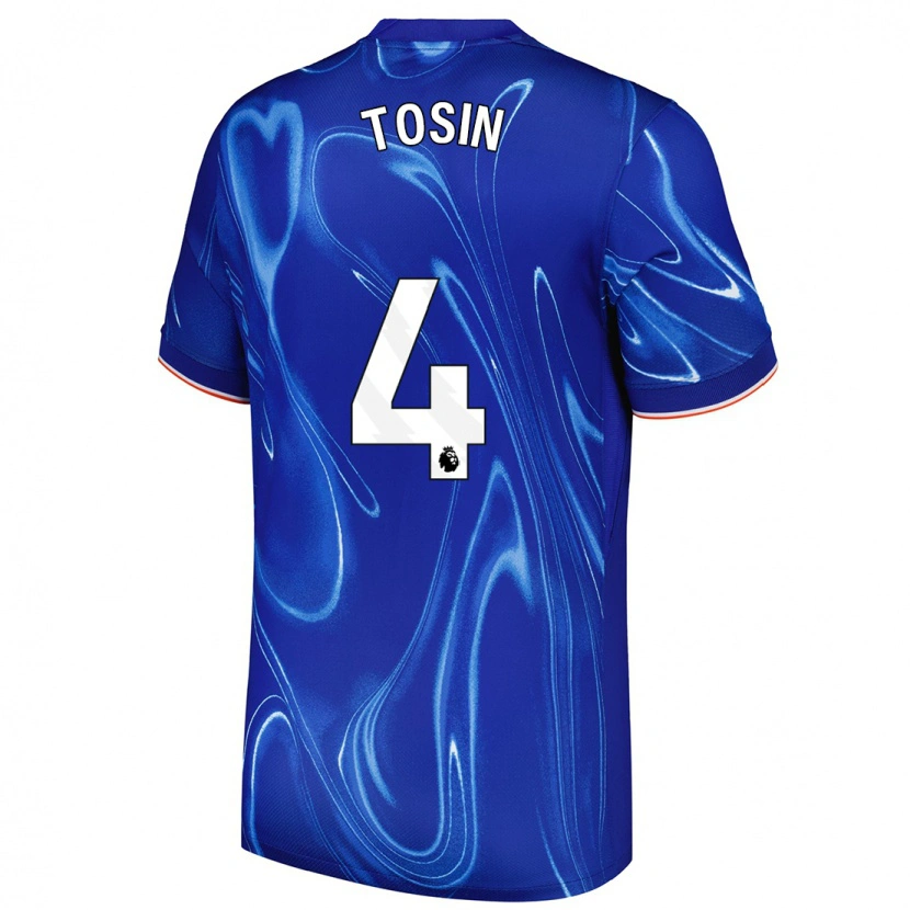 Danxen Barn Tosin Adarabioyo #4 Blå Vit Hemmatröja Matchtröjor 2024/25 Tröjor T-Tröja