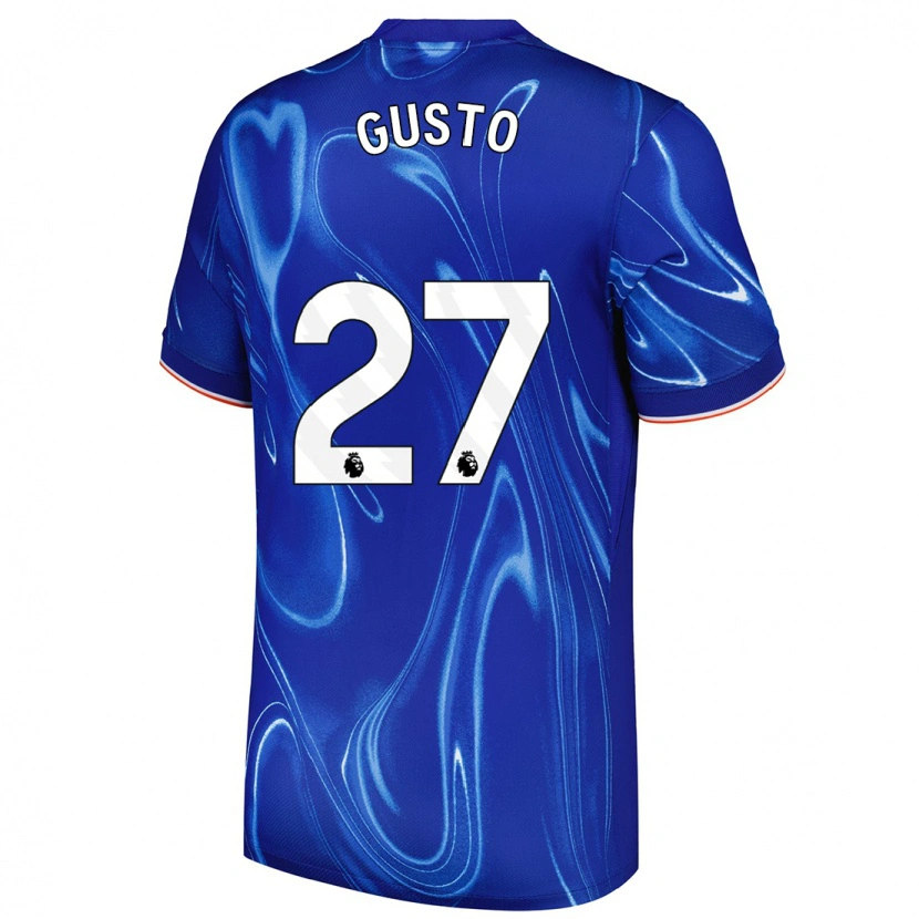 Danxen Barn Malo Gusto #27 Blå Vit Hemmatröja Matchtröjor 2024/25 Tröjor T-Tröja