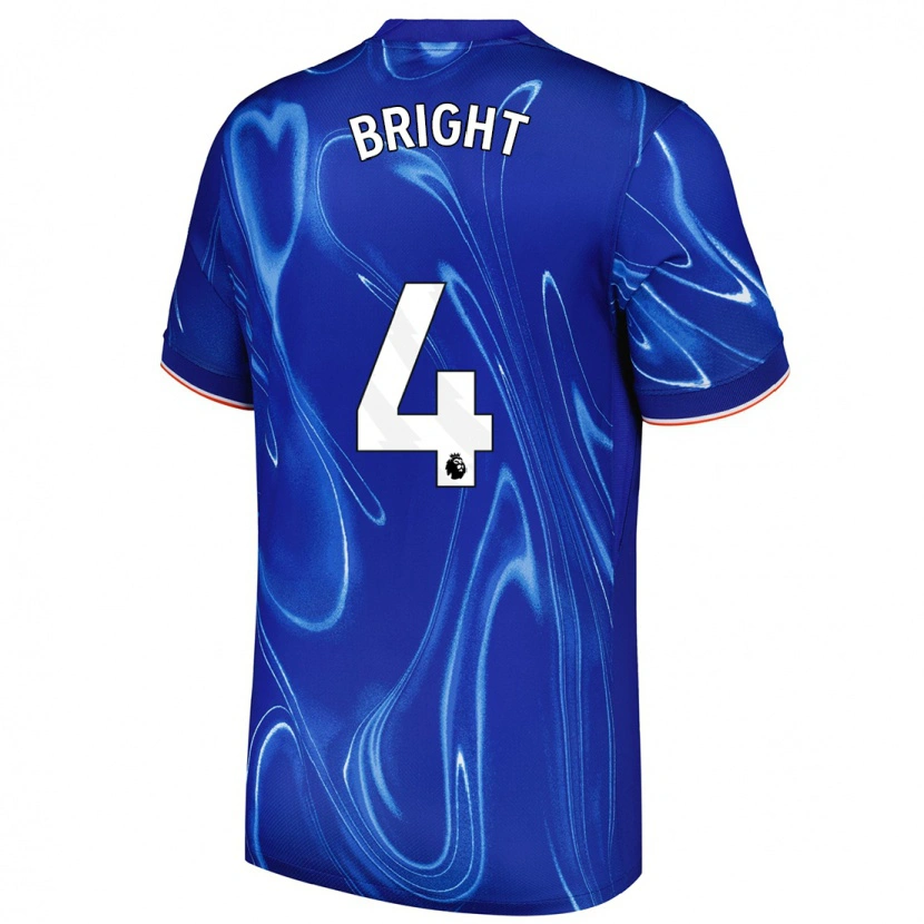 Danxen Barn Millie Bright #4 Blå Vit Hemmatröja Matchtröjor 2024/25 Tröjor T-Tröja