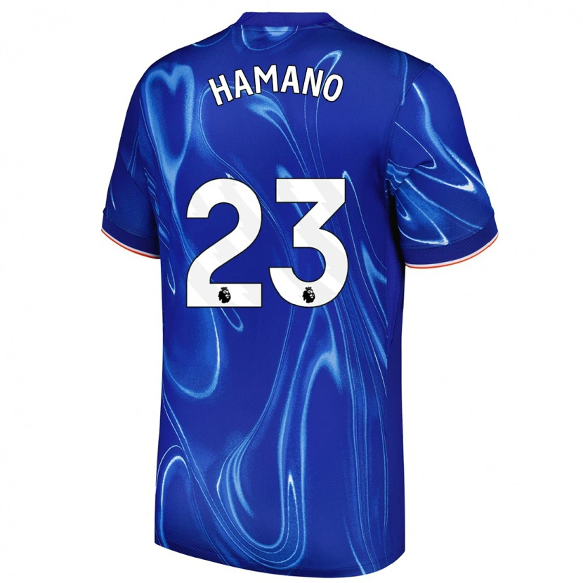 Danxen Barn Maika Hamano #23 Blå Vit Hemmatröja Matchtröjor 2024/25 Tröjor T-Tröja