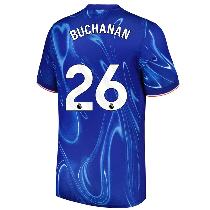 Danxen Barn Kadeisha Buchanan #26 Blå Vit Hemmatröja Matchtröjor 2024/25 Tröjor T-Tröja