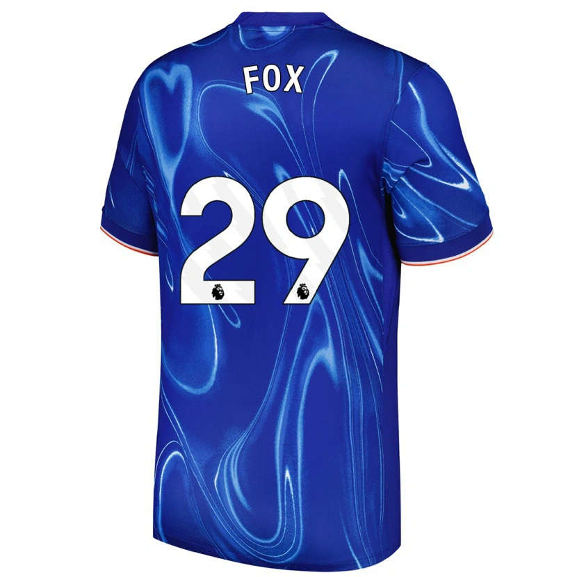 Danxen Barn Jorja Fox #29 Blå Vit Hemmatröja Matchtröjor 2024/25 Tröjor T-Tröja