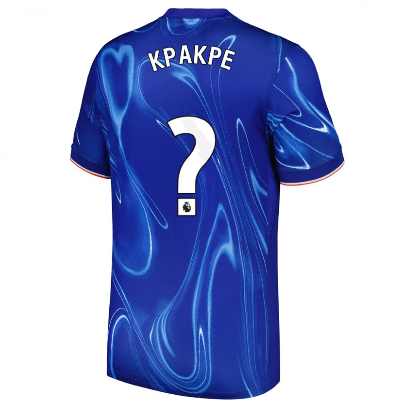 Danxen Barn Alex Kpakpe #0 Blå Vit Hemmatröja Matchtröjor 2024/25 Tröjor T-Tröja