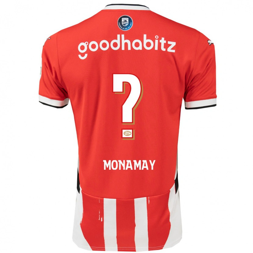 Danxen Barn Madi Monamay #0 Röd Vit Hemmatröja Matchtröjor 2024/25 Tröjor T-Tröja