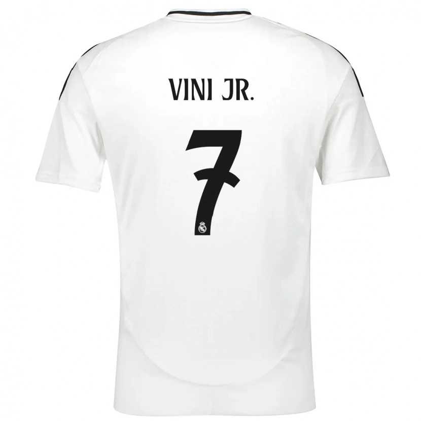 Danxen Barn Vinicius Junior #7 Vit Hemmatröja Matchtröjor 2024/25 Tröjor T-Tröja