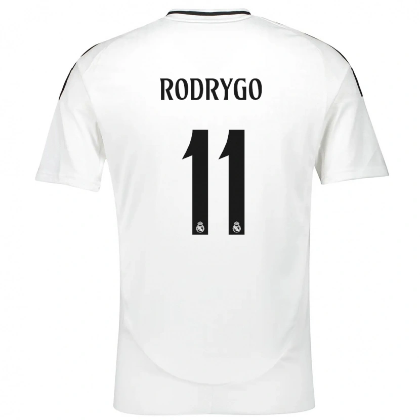 Danxen Barn Rodrygo #11 Vit Hemmatröja Matchtröjor 2024/25 Tröjor T-Tröja