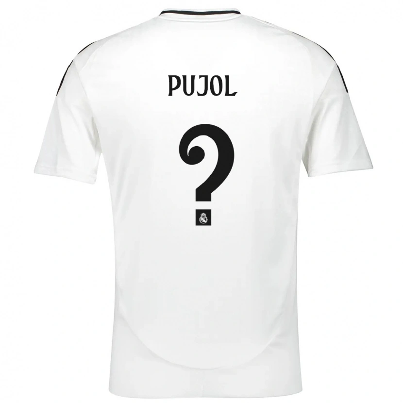 Danxen Barn Edgar Pujol #0 Vit Hemmatröja Matchtröjor 2024/25 Tröjor T-Tröja