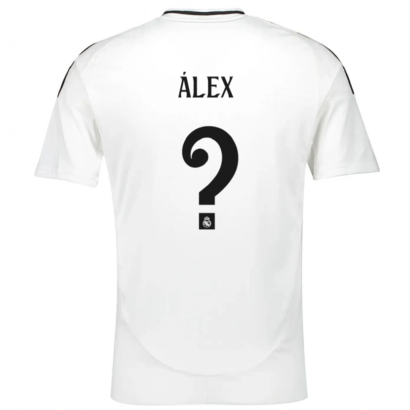Danxen Barn Álex Pérez #0 Vit Hemmatröja Matchtröjor 2024/25 Tröjor T-Tröja