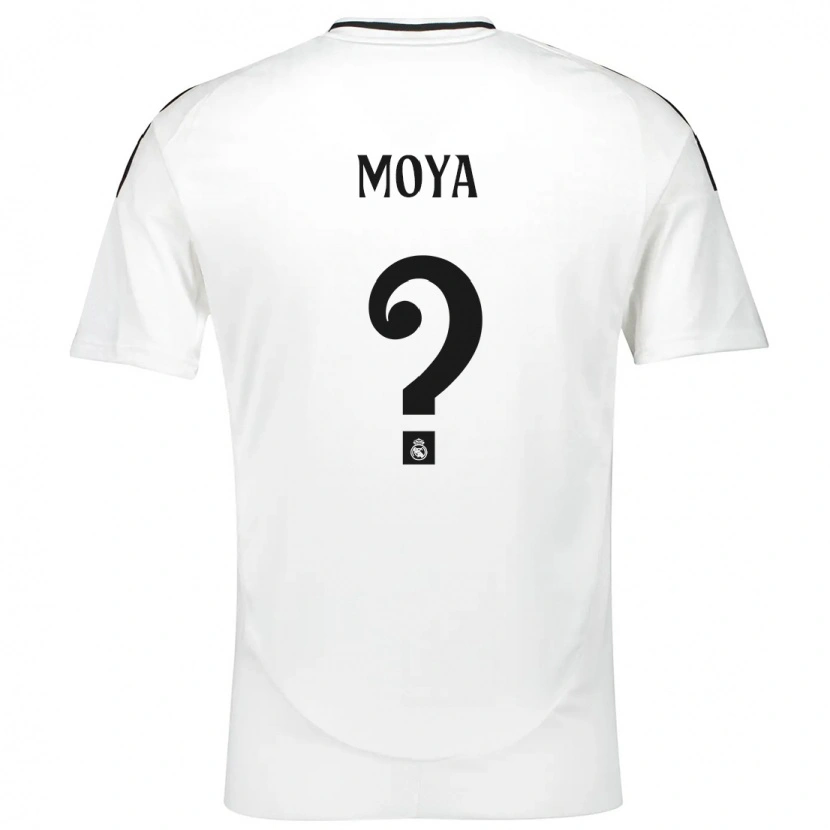 Danxen Barn Alejandro Moya #0 Vit Hemmatröja Matchtröjor 2024/25 Tröjor T-Tröja