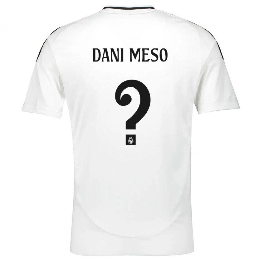 Danxen Barn Dani Meso #0 Vit Hemmatröja Matchtröjor 2024/25 Tröjor T-Tröja